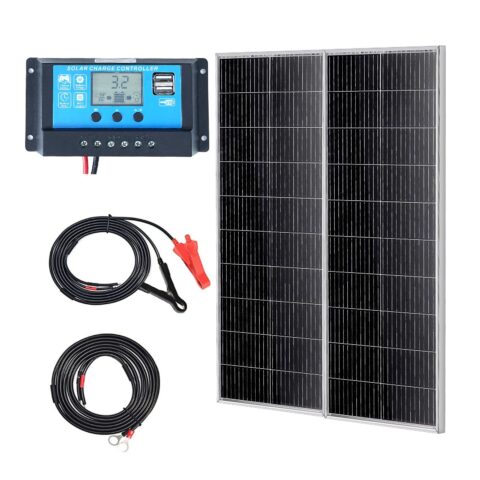 200W Monocrystalline Solar Panel Kit, 200 W, 2 tk