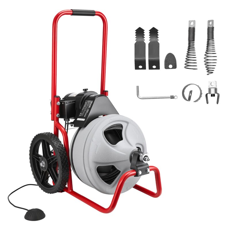 Drain Cleaner Machine 22m x 9.5mm, 22 m, 9,5 mm
