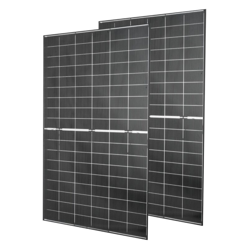 2PCS 400W Bifacial Solar Panels, 2 tk, 400 W