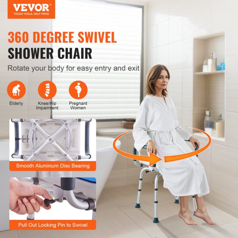 VEVOR Pöörlev dušitool 360 kraadi, 180 kg, 181 kg, 570×525×770 mm