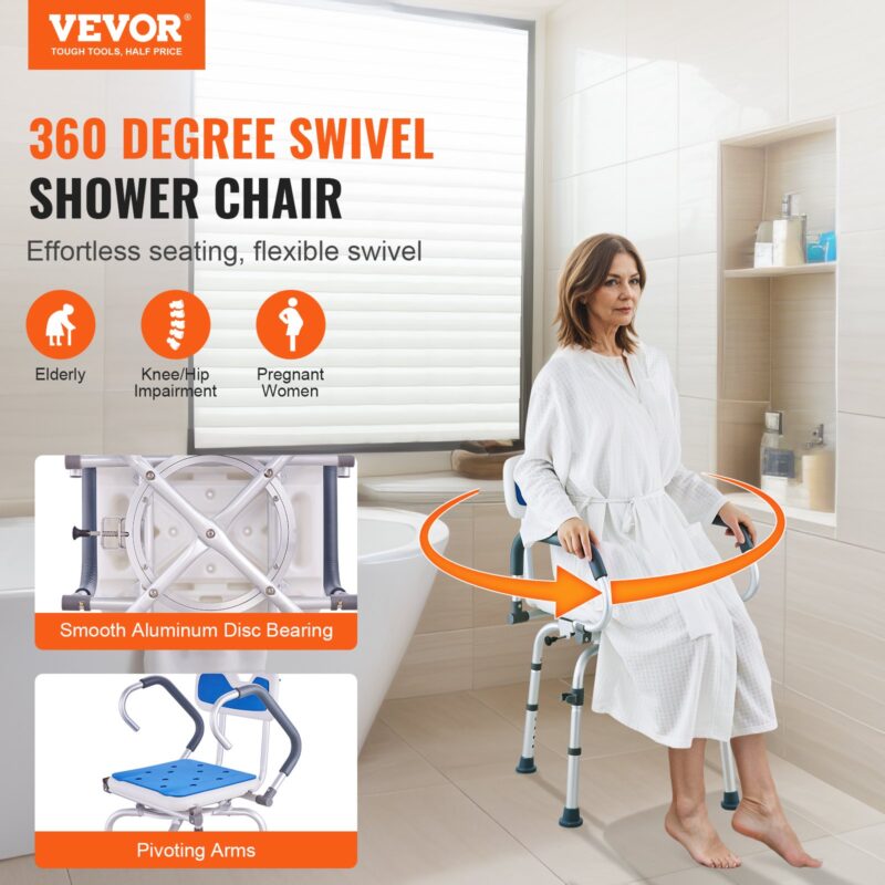 VEVOR Pöörlev dušitool 360 kraadi, 180 kg, 181 kg, 530×520×760 mm