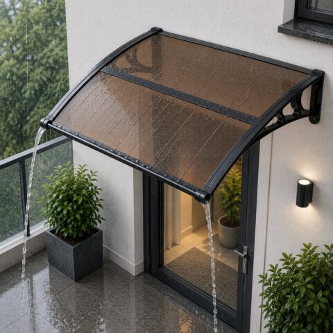 Awnings for Door Entrance, 96,5 x 102 cm, 3 kg