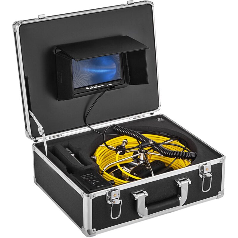 20M Sewer Inspection Camera 22.9 cm Monitor LCD DVR Waterproof Pipeline Drain Inspection