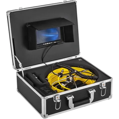 50M kanalisatsiooni kontrollkaamera 17,8 cm monitoriga LCD DVR veekindla torustiku, 50 m