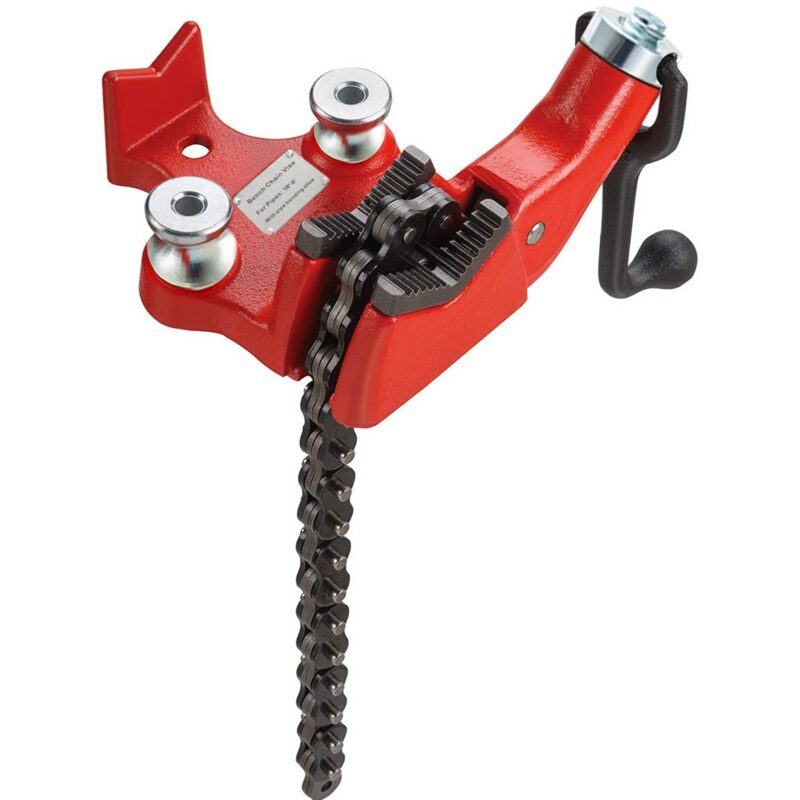 Screw Bench Chain Vise 0.32to12.7 cm Pipe Capacity, 12,7 cm