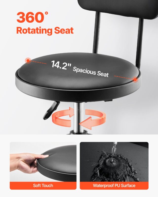 Töökojatool seljatoega, 136 kg