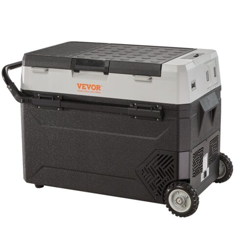 Portable Car Refrigerator Freezer Compressor 53.0 L Dual Zone for Car Home, 53,0 L