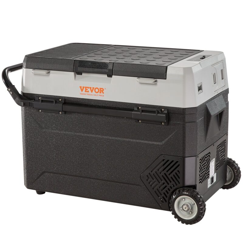 Portable Car Refrigerator Freezer Compressor 53.0 L Dual Zone for Car Home, 53,0 L