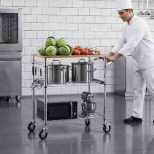 Köögikäru, 300 kg, 76 x 46 x 91 cm, 3 tasandit — pilt 8