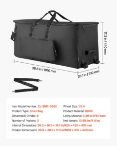 Elektroonilise trummi komplekti kott, 920 x 420 x 410 mm — pilt 7