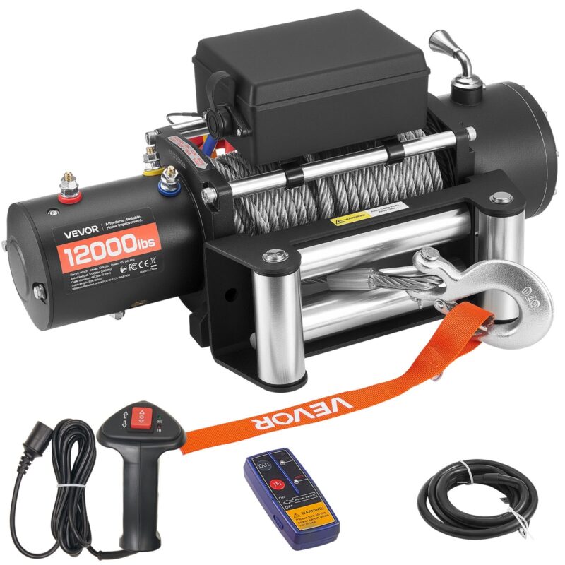 Electric Winch, 5443 kg, 5400 kg, 9,1 mm