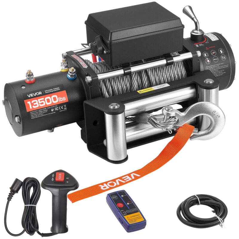 Electric Winch, 6124 kg, 6100 kg, 9,5 mm