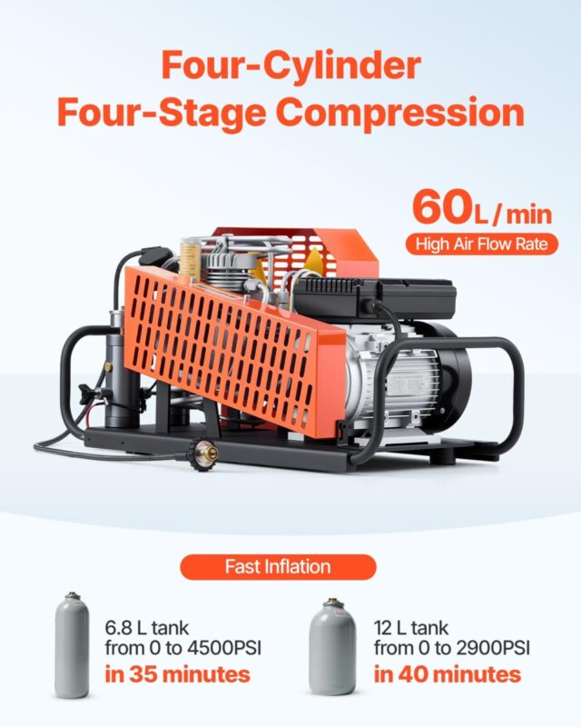 PCP õhukompressor, 60 L