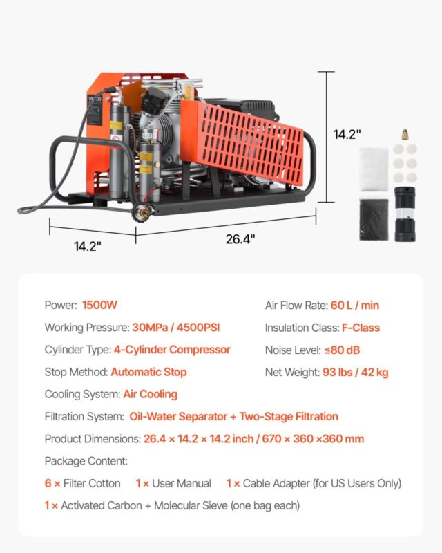 PCP õhukompressor, 60 L