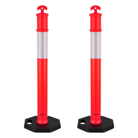 2 Pack Traffic Delineator Posts, 2 tk, 1140 mm