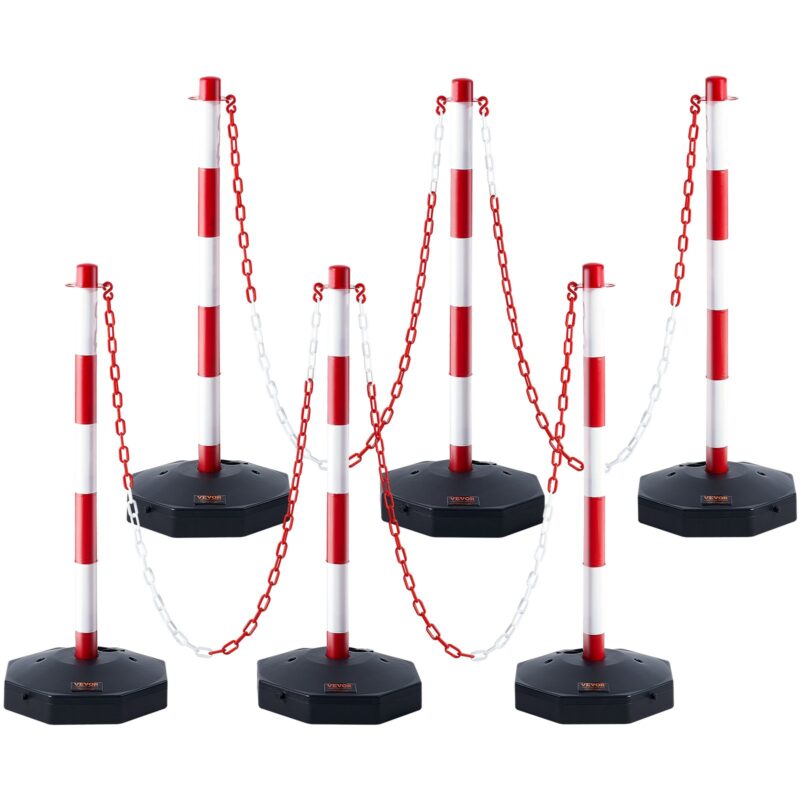 Adjustable Traffic Delineator Post Cones, 2 m, 6 tk