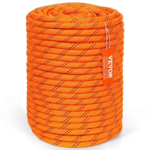 Arborist Tree Climbing Rope Double Braid Polyester 1.3 cm x 220'/67.1 m 48-Strand, 1,3 cm