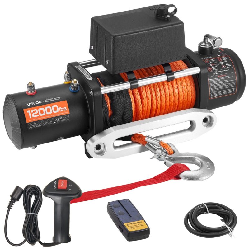 Electric Winch, 5443 kg, 5400 kg, 9,1 mm