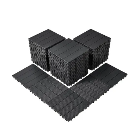 VEVOR Omavahel ühendatavad terrassiplaadid, 30,5 x 30,5 cm, 54 tk, tumehall