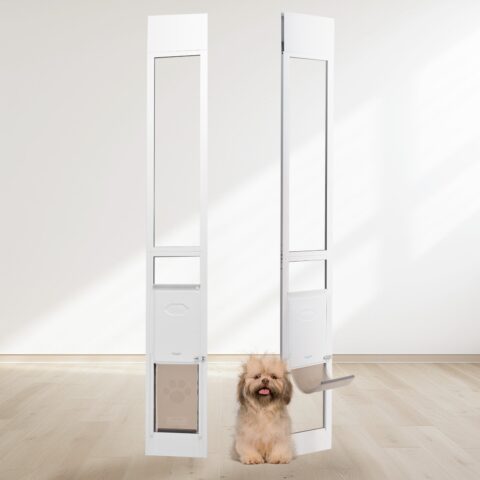 Dog Door for Sliding Glass Door, 2,22 cm, 6,35 mm