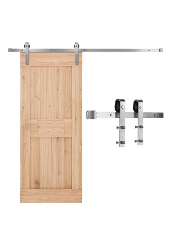 1.83 m Sliding Barn Door Hardware Kit, 1,91 cm paksus, 150 kg, 1,83 m