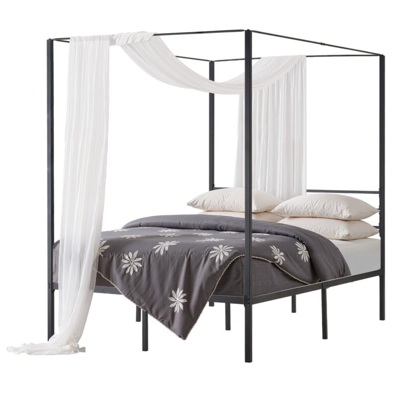 Full Size Canopy Bed Frame, 363 kg, 1965 x 1370 x 1830 mm, 31,5 cm