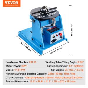 Pöörlev keevituspositsioneerija 10KG, 10 kg, 20,6 cm, 20 W — pilt 7