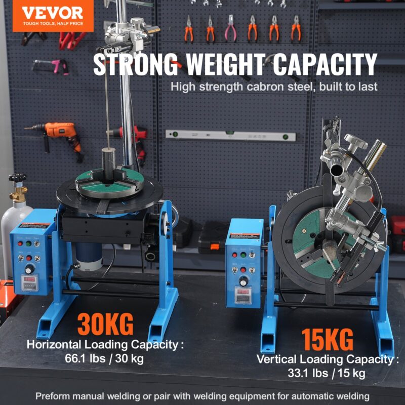 Pöörlev keevituspositsioneerija 30KG, 30 kg, 80 W, 31,5 cm