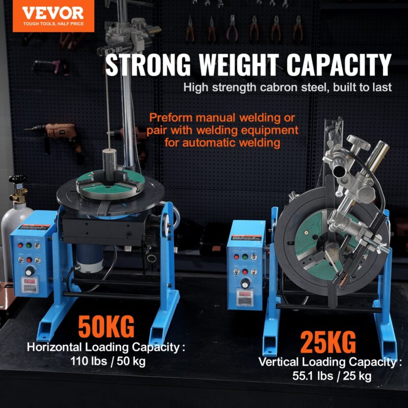Pöörlev keevituspositsioneerija 50KG, 50 kg, 120 W, 31,5 cm