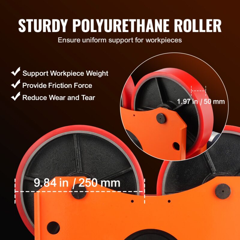 110V pöördrullide ühendusrull, 1400 mm läbimõõt, 1000 kg
