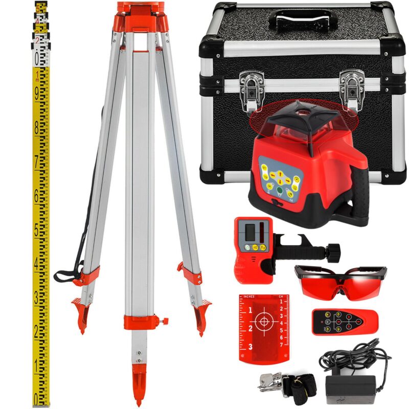 Red Rotary Laser Level Self Leveling Measuring Automatic Self-leveling laser level, 500 m