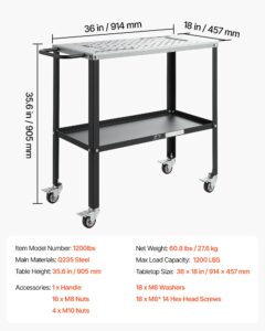 Keevituslaud 914 x 457 mm teisaldatav keevitustöölaud kandevõimega 544 kg — pilt 7