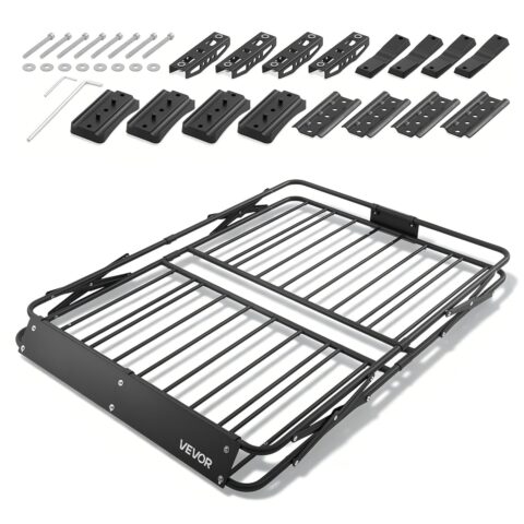 Roof Rack Cargo Basket, 90,72 kg, 1168 x 914 x 102 mm