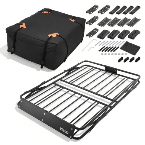 Roof Rack Cargo Basket, 90,72 kg, 1295 x 914 x 102 mm