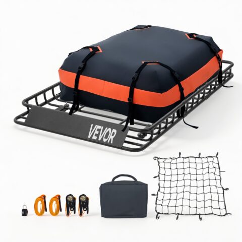 Roof Rack Cargo Basket, 90,72 kg, 1371 x 864 x 102 mm
