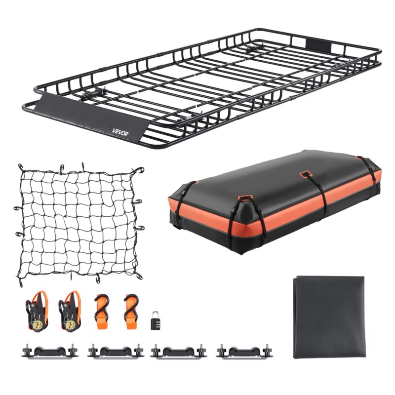 Roof Rack Basket, 113,4 kg, 213 x 99,1 x 10,4 cm