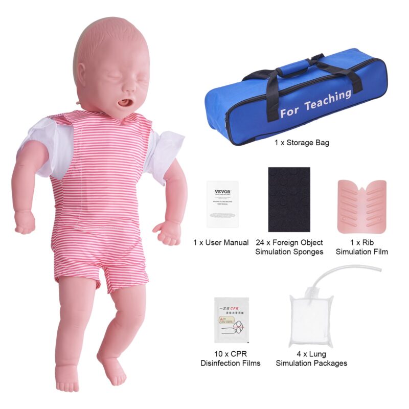 Imikute CPR-treeningu mannekeen, 1,25 kg, 560 x 270 x 140 mm