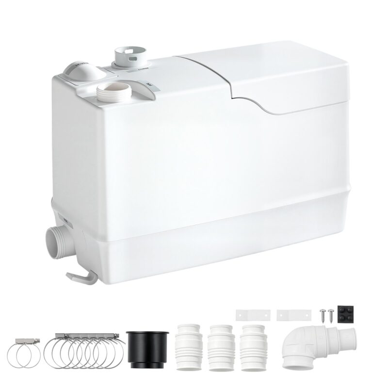 Utility Sink Pump 800W 12000L/h Flow 10 m Head Macerator Pump, 800 W, 12000 L/h