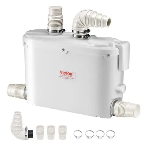 VEVOR Hakkpummi, 500 W, 110 L, 8 m, 420×140×270 mm