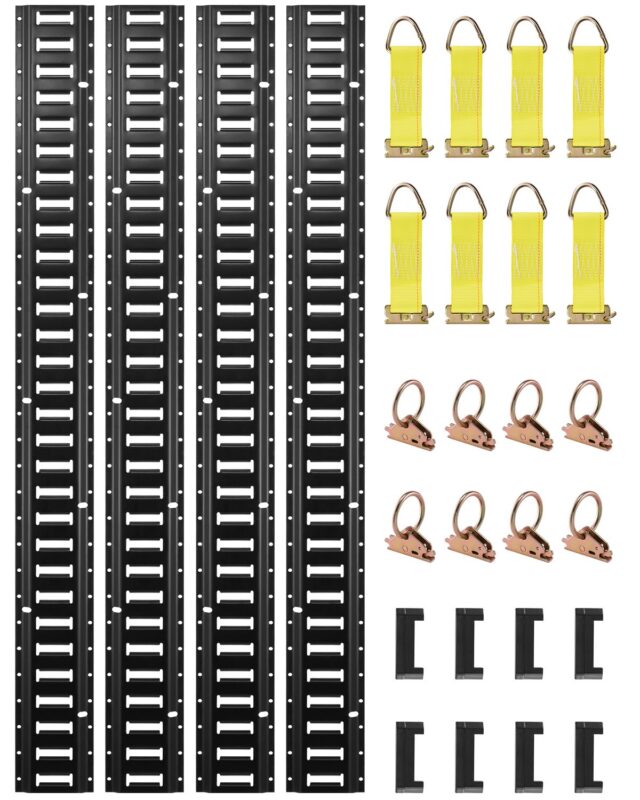 E Track Tie-Down Rail Kit, 454 kg, 152,4 cm, 30 tk