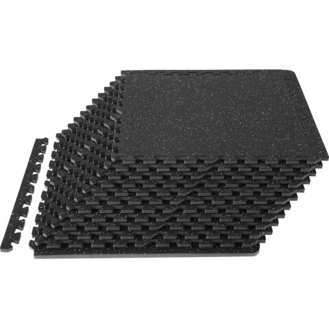 12 PCS 12.70 mm Thick Gym Floor Mats, 12 tk, 12,70 mm, 60,96 x 60,96 cm