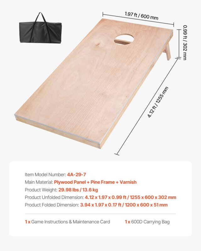 VEVOR Maisiaugu komplekt, 1,22 x 0,61 m, 13,6 kg
