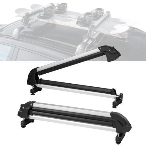 Ski Snowboard Roof Rack 80.5 cm Universal Ski Rack for Car Roof with Lock, 80,5 cm