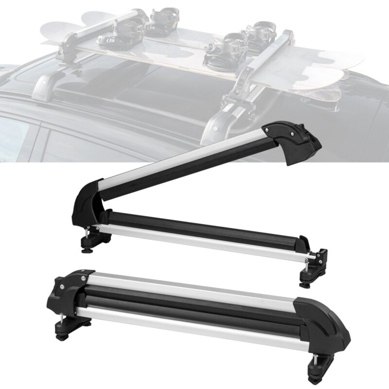 Ski Snowboard Roof Rack 80.5 cm Universal Ski Rack for Car Roof with Lock, 80,5 cm