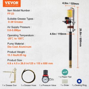 VEVOR Määrdepump, 3,96 m, 125×115×680 mm — pilt 7
