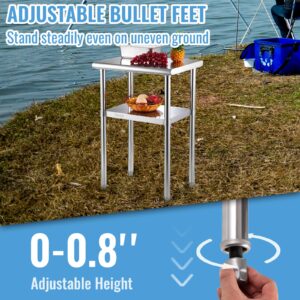 Roostevabast terasest ettevalmistuslaud, 91 kg, 61 x 46 x 91 cm, 272 kg — pilt 6