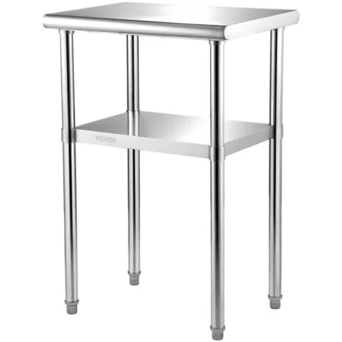 Roostevabast terasest ettevalmistuslaud, 91 kg, 61 x 46 x 91 cm, 272 kg