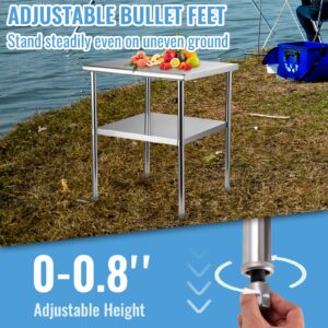 Roostevabast terasest ettevalmistuslaud, 136 kg, 76,2 x 76,2 x 91,4 cm, 363 kg — pilt 6