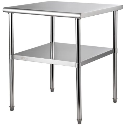 Roostevabast terasest ettevalmistuslaud, 76,2 x 76,2 x 91,4 cm, 363 kg