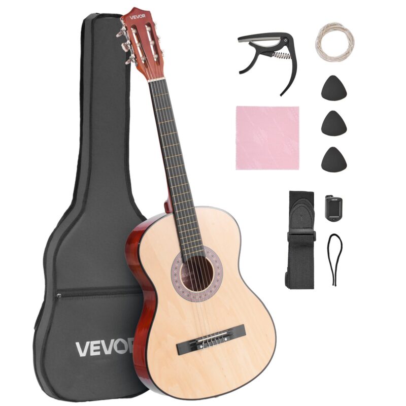 VEVOR Klassikaline kitarr, 960 mm, looduslik